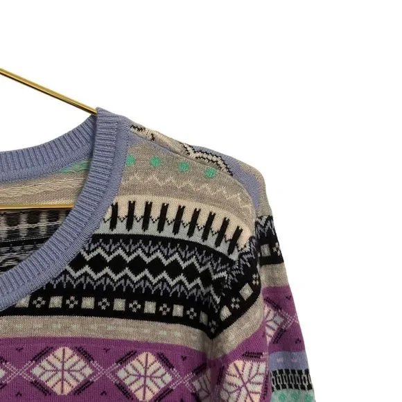 Talbots Fair Isle Wool Blend Crewneck Sweater Size XL NWT - Picture 3 of 12